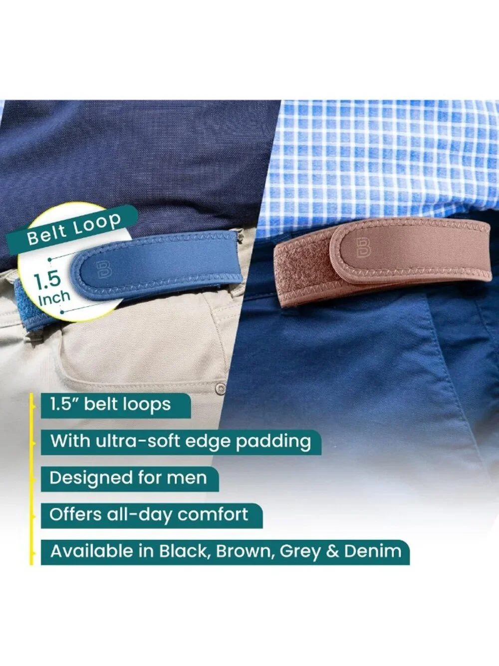 Adjustable No Buckle Invisible Belt for Men & Women - Soft Elastic Tactical